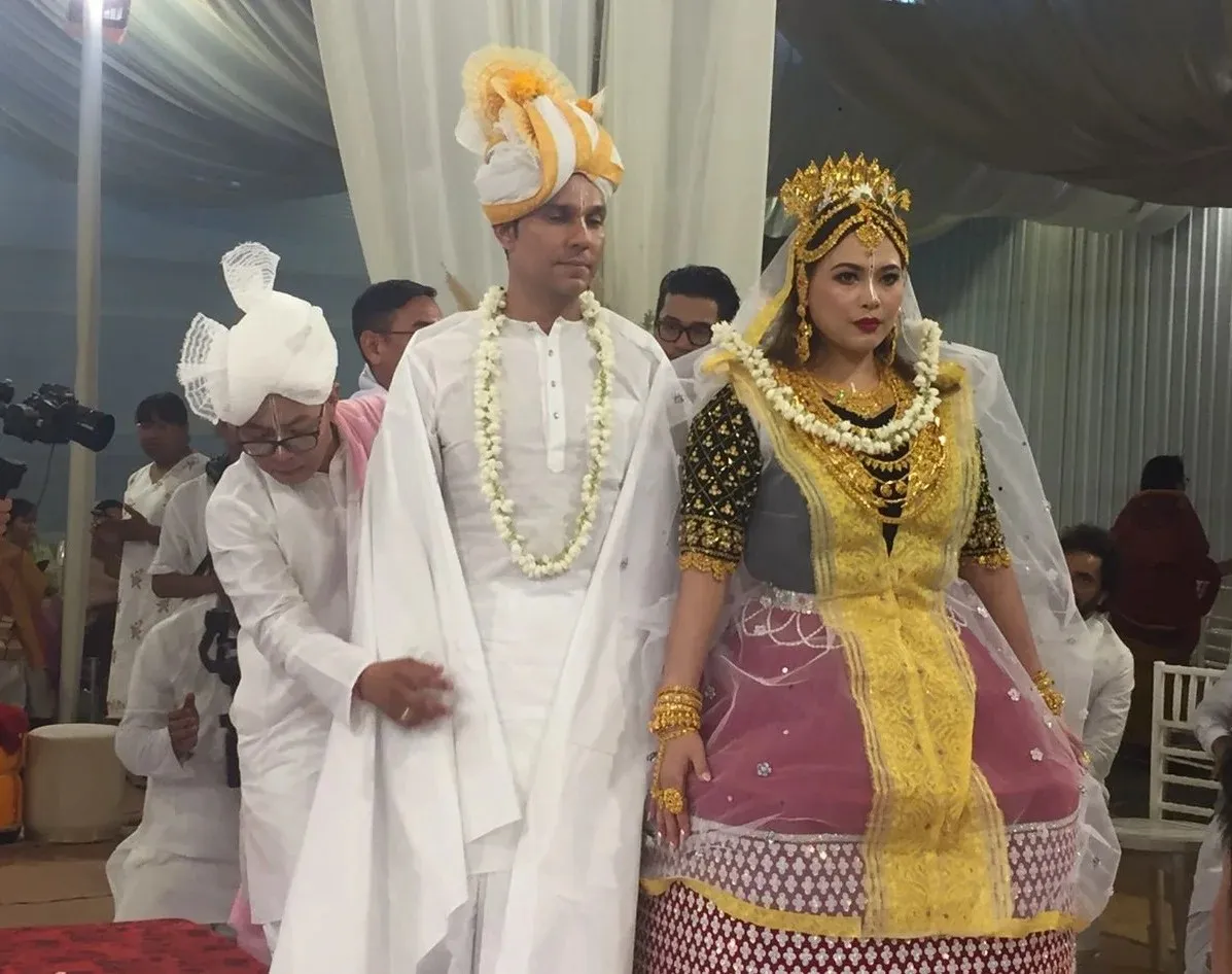 Actors Randeep Hooda And Lin Laishram 