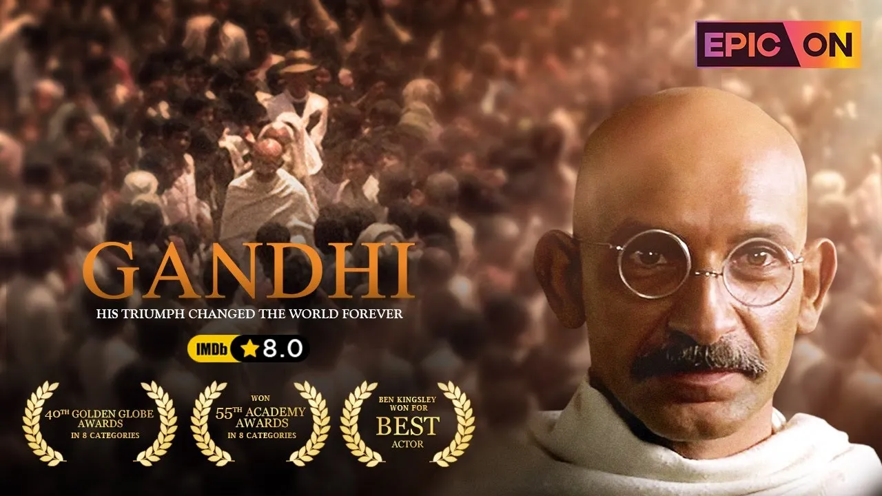 Gandhi(1982)Directed by Richard Attenborough |Ben Kingsley,John Gielgud,  Rohini Hattangadi | EPIC ON