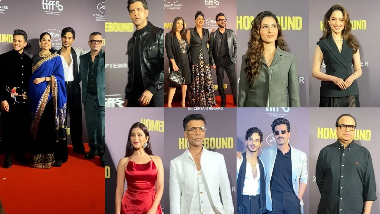Hrithik Roshan Karan Johar Manish Malhotra Malaika Arora Arjun Kapoor At  Homebound Movie Screening - YouTube