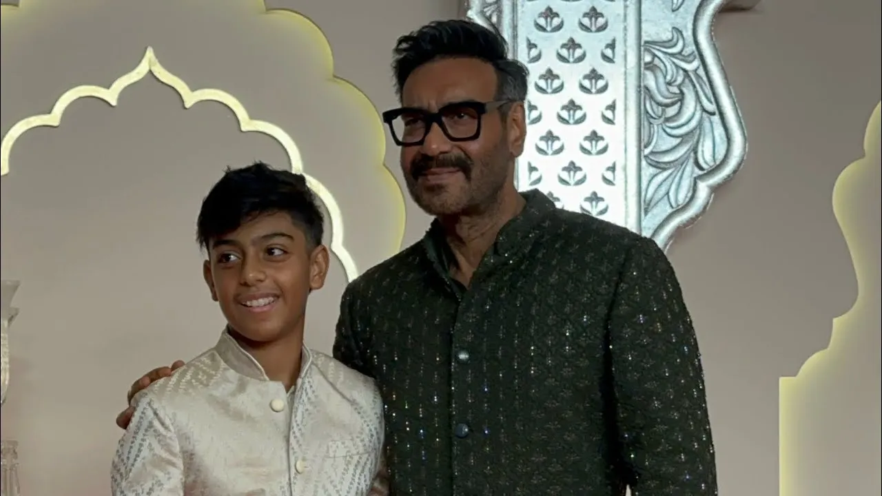 Ajay Devgn with son Yug 