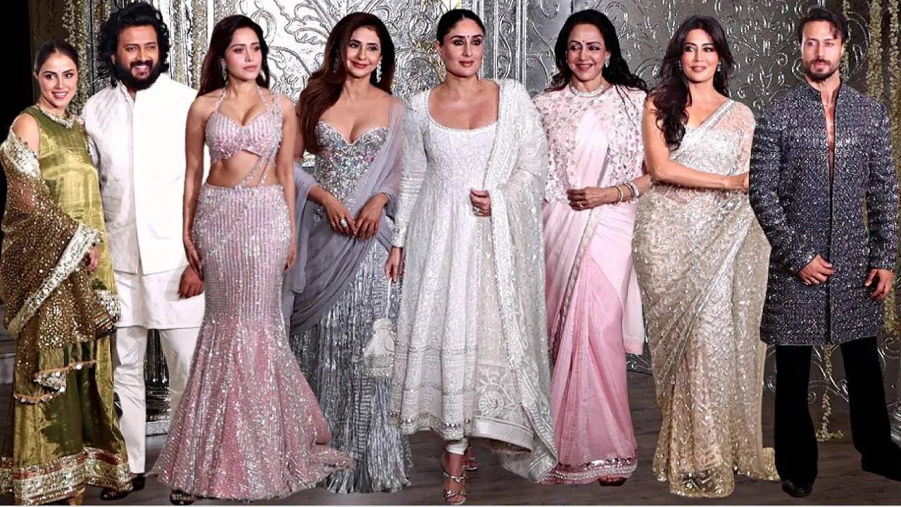 Celebrities Arrive At Manish Malhotra Diwali Party 2025 - Kareena, Urmila,  Hema, Tiger, Genelia