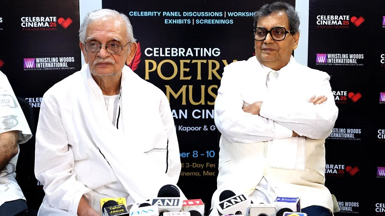 Subhash Ghai, Gulzar Sahab At The Inauguration -Celebrating Poetry & Music  In Indian Cinema