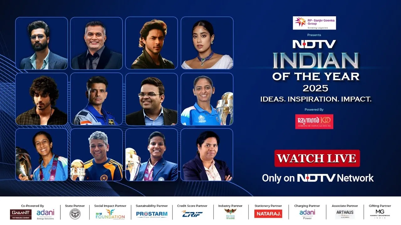 LIVE: NDTV Indian Of The Year 2025 | Ideas. Inspiration. Impact.