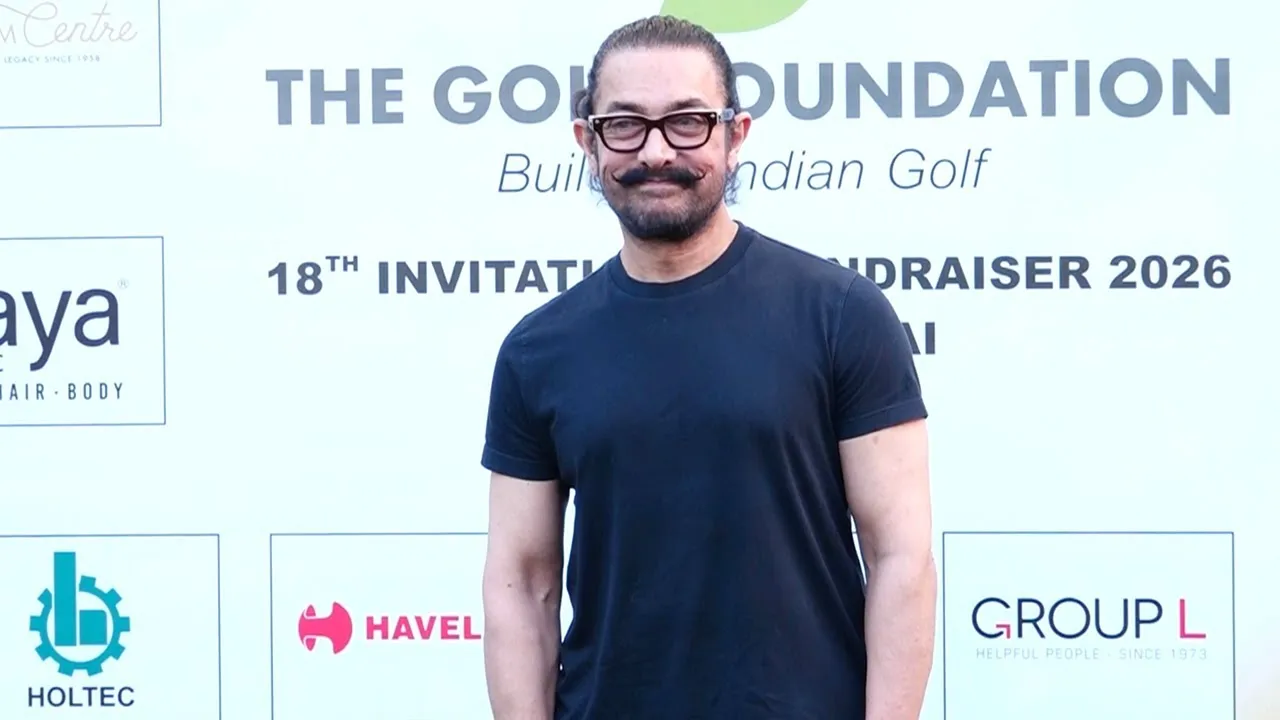 Aamir Khan Spotted At The 18th Invitational Fundraiser Tournament 2026 -  YouTube