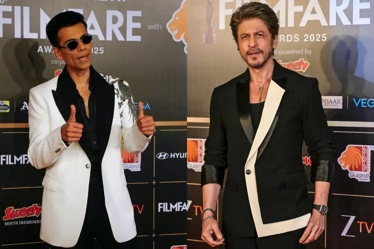 Filmfare 2025: SRK takes a dig at Karan Johar's transformation, gets 
