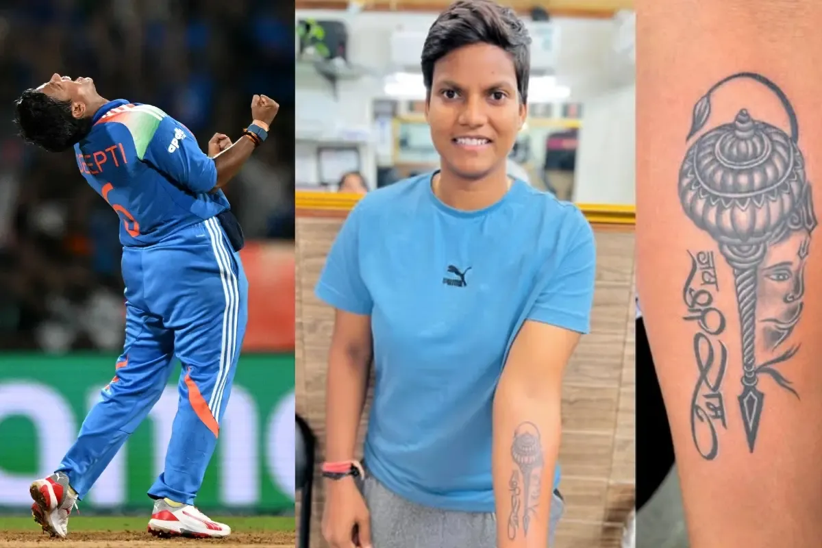 You have a tattoo… Does Hanumanji help you?': PM Modi's question to Deepti  Sharma goes viral | WATCH