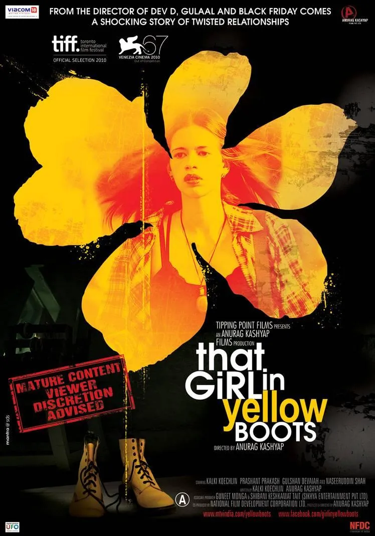 That Girl in Yellow Boots Movie Review: That Girl in Yellow Boots is a  thriller tracing Ruth's (Kalki Koechlin) search for her father &ndash; a man she  hardly knew but cannot forget.