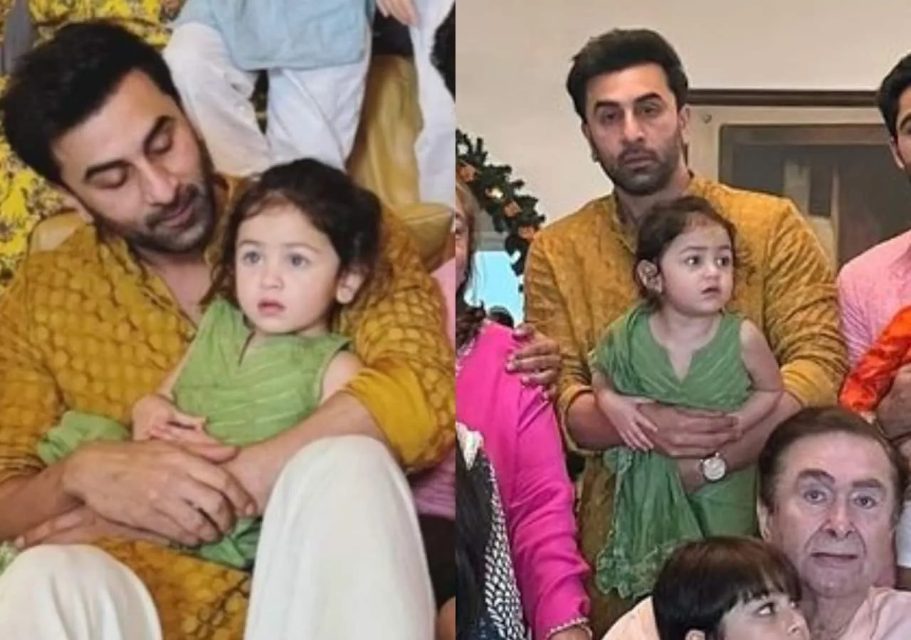 Loved Alia Bhatt, Ranbir Kapoor's daughter Raha Kapoor's cute green kurti  from the Ganpati celebration? Here's how much it costs