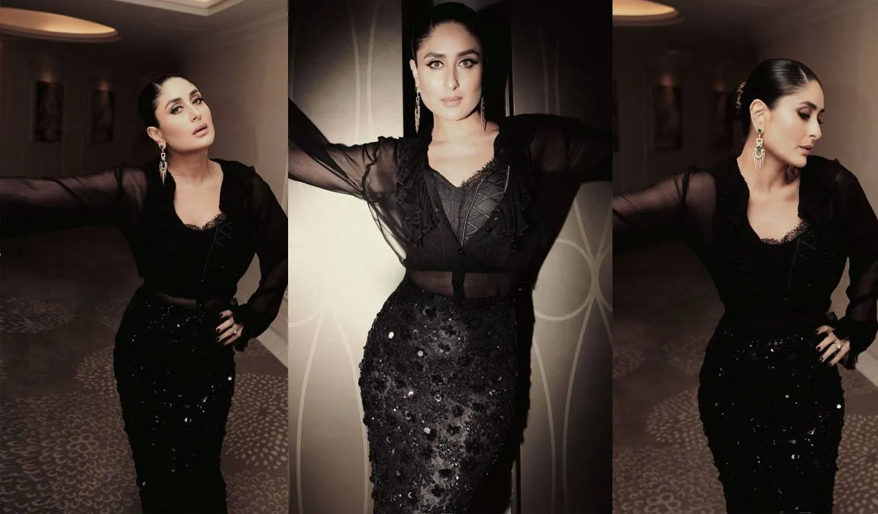 Kareena Kapoor Khan stuns in alluring black outfit on social media -  Telangana Today