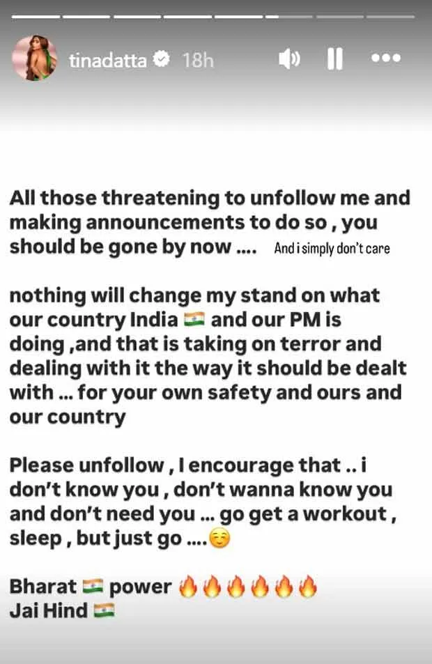 Tinaa Dattaa sparks controversy 
