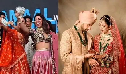 अविका गौर और मिलिंद चंदवानी की शादी में हिना-ईशा ने मचाया धमाल, निभाई जूते  चुराने की रस्म | Navbharat Live