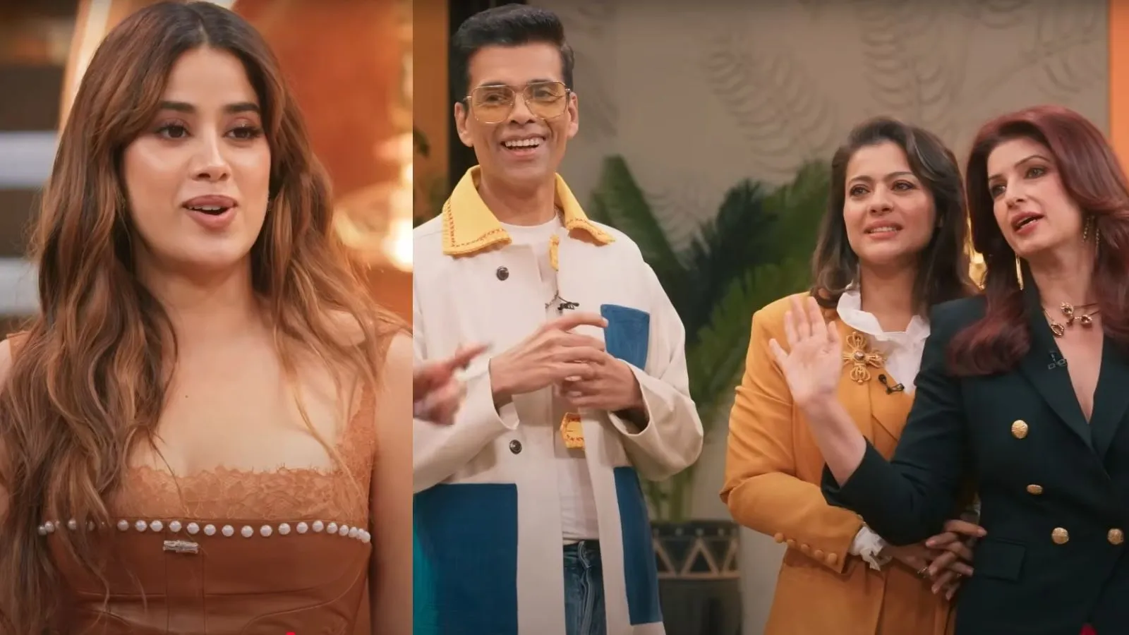 Janhvi Kapoor, Karan Johar in Two Much OTT Talk