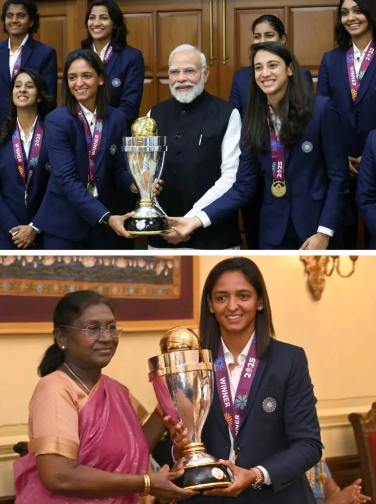 ICC Women's Cricket World Cup champions meet PM Modi and President Murmu -  Connected to India News I Singapore l UAE l UK l USA l NRI
