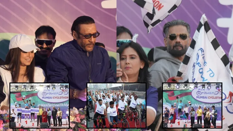 Suniel Shetty, Jackie Shroff, Mahima Chaudhary Make Their Presence Felt At Mumbai  Cyclothon 2025 | Bollywood Bubble