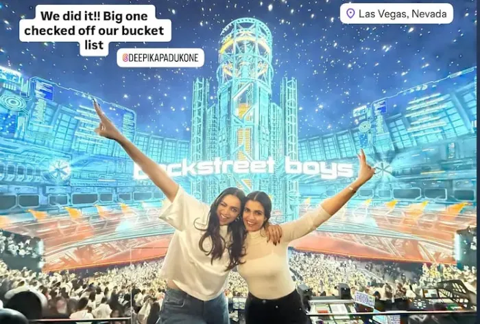Deepika Padukone's new year begins with music, memories and a Backstreet  Boys Concert in Las Vegas - See pic