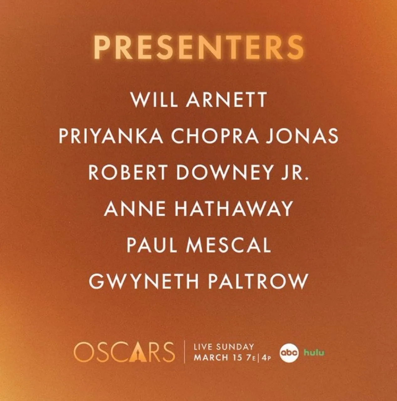 98th Oscar Presenters