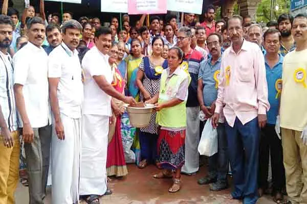 trichy srirangam amma mandapam kaveri karai cleaning work volunteer involved 