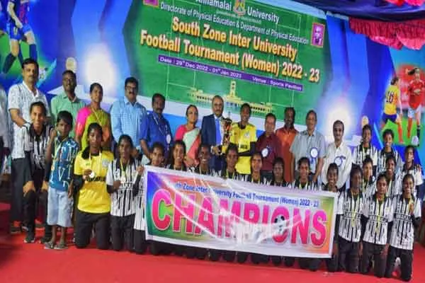 south zone inter university football tournament at annamalai university  