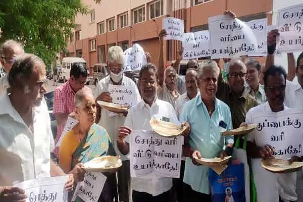 erode district collector office garbage tax  issue