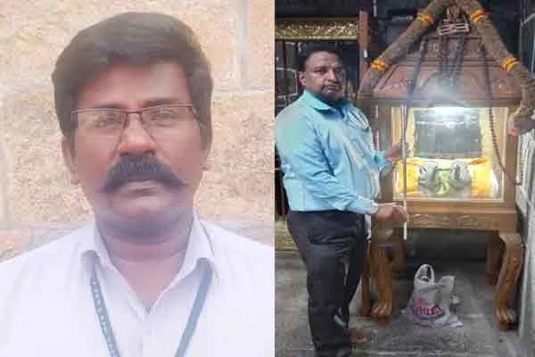 sundara moorthy nayanar name slave silver plate discovered 