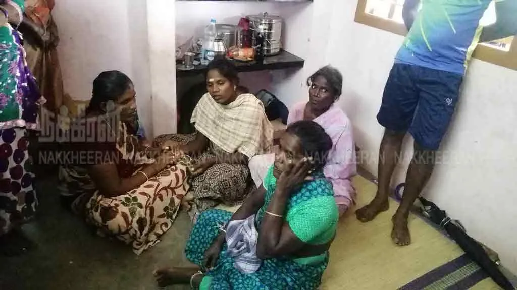 Surjit's mother wishing to transform the place where Sujith fell