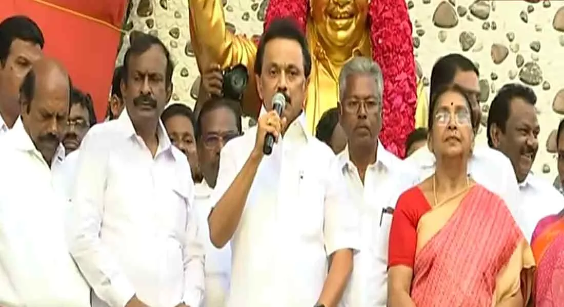  The kalaingar who constantly struggles ... MK Stalin talks about opening the statue in Erode