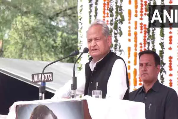 rajasthan cm ashok gehlot against for bjp and rss stands