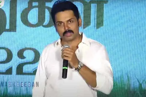 actor karthi talks about farmers current issue 