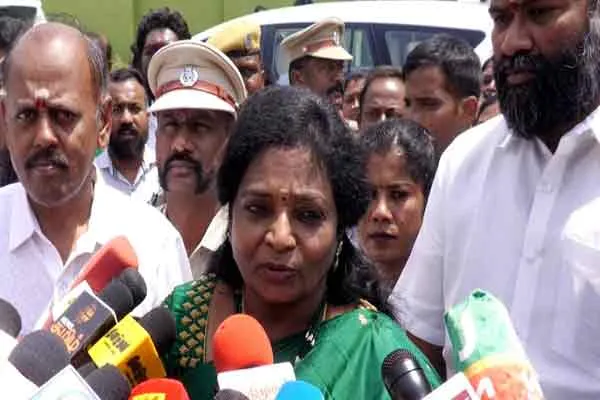 tamilisai soundararajan press meet in trichy airport