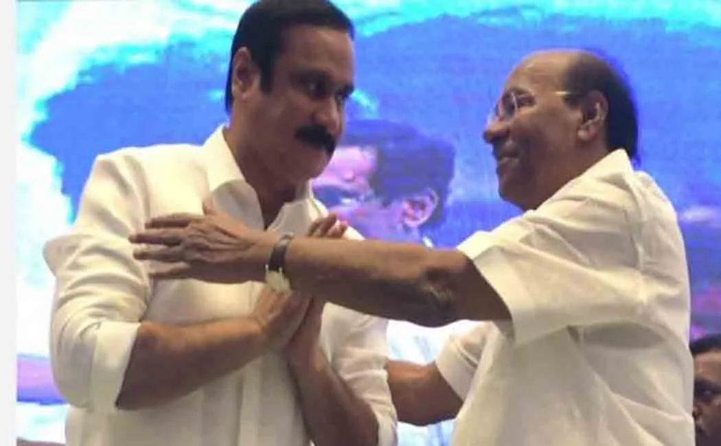 pmk ramadoss's tamilai thedi journey; Greetings Anbumani!