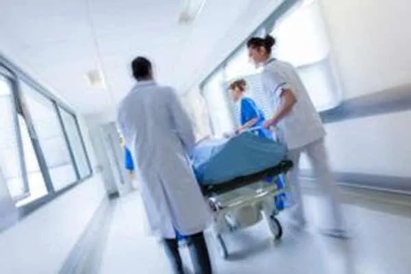 private hospital sewed the injured area with cloth
