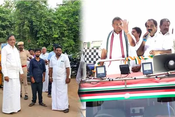 P. Chidambaram stood aside when Karthi Chidambaram thanked people