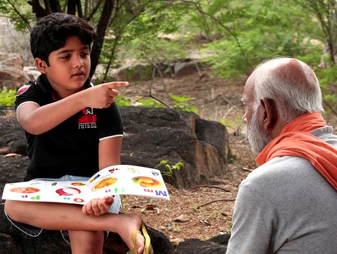 grandpa with child