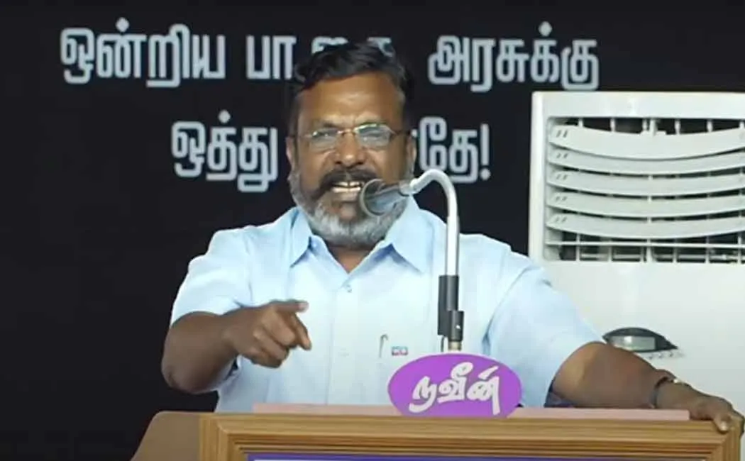 “The action of the chieftain is to discipline the union of Sanatana Shakti” – Thirumavalavan
