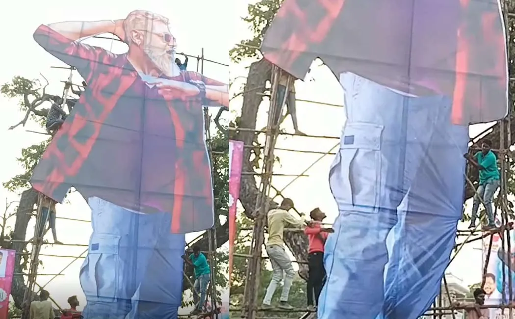 ajith thunivu banners celebration video goes viral on internet 
