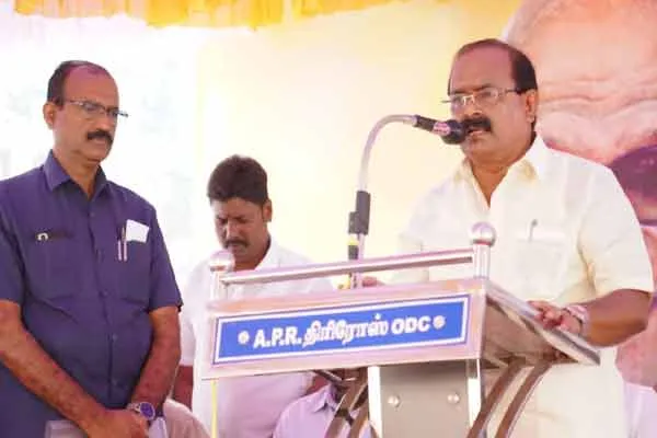 minister sakkarapani dindigul function talks about government recent schemes for oddanchatram 