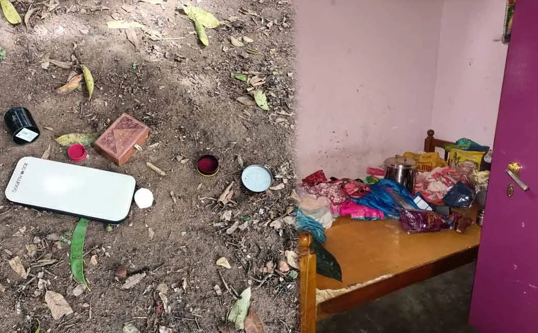17 pounds and 43 thousand cash was stolen by breaking door house Cuddalore at night