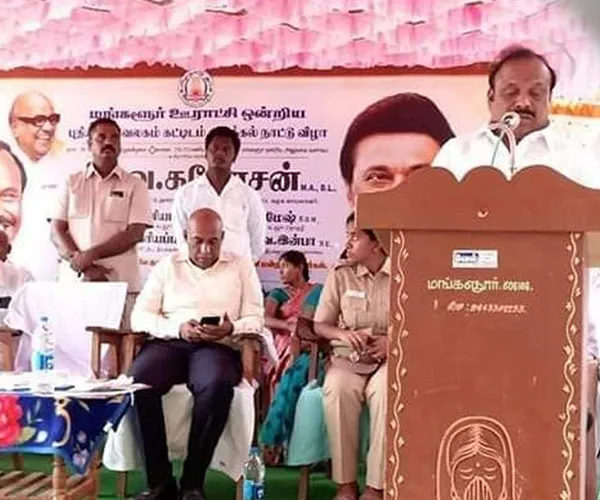minister kanesan said modern hospital will set up Chennai Trichy National Highway