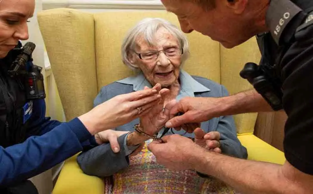 104 year old arrested in england for weird reason