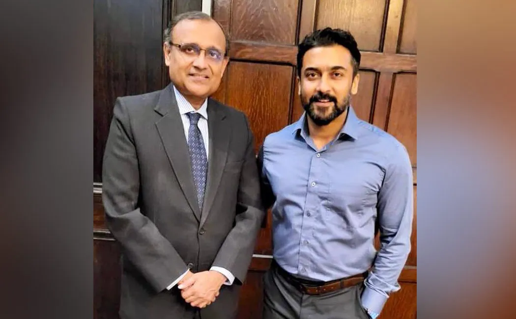 Actor Surya meets Indian Ambassador UN