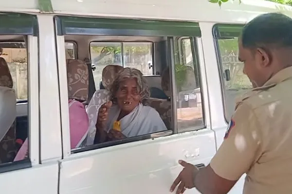 Sathankulam inspector Stephen helped an elderly woman  