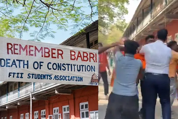 pune ftii  campus beaten by right wing parties regards ramar issue 