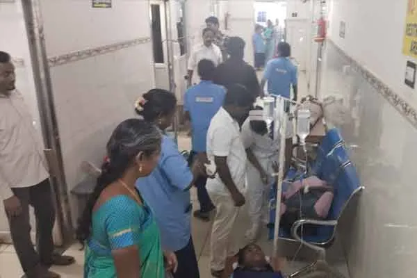 Schoolgirls vomit and faint after eating food at a government hostel 
