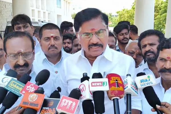 AIADMK complaint to SP demanding action against Minister T.R.B. Raja 