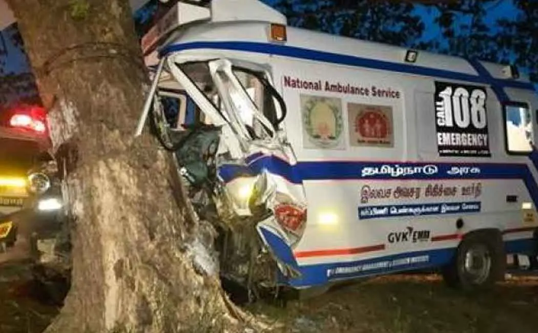 Another 108 ambulance accident 