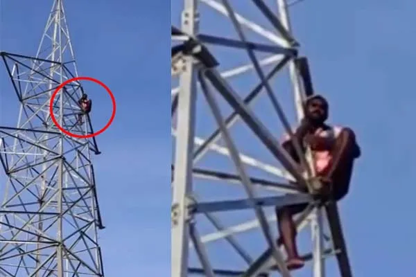 Farmers struggle against construction  high-voltage tower Kayathar taluk