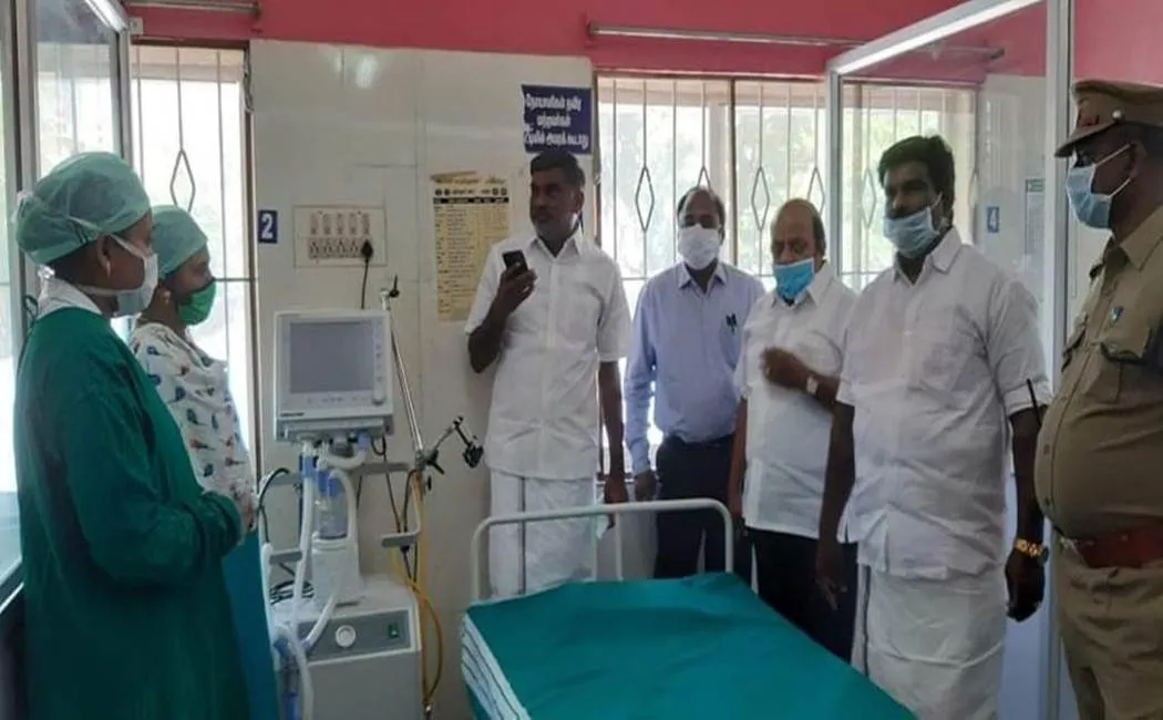  corona virus Impact - AIADMK minister inspects government hospitals