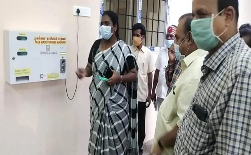    5 rupee face  mask - special arrangement of District Collector