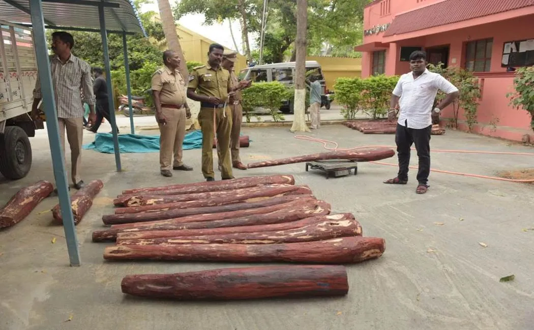 Police vehicle test - Red Sandalwood gang escaped  