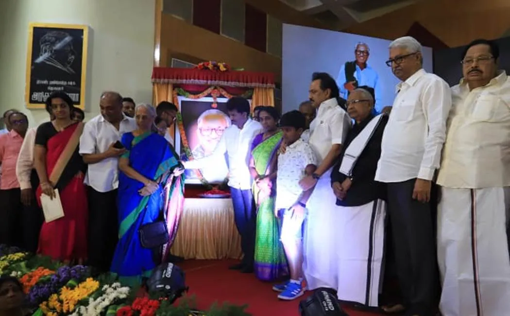 perasiriyar anbazhagan image opening event- Stalin speech  